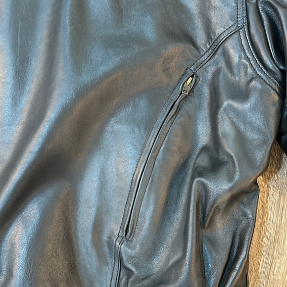 Leather Motorcycle Jacket - Picture 12 of 13